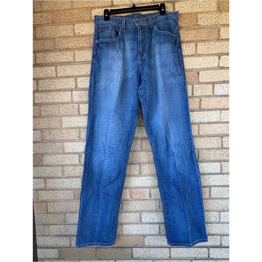 Calvin Klein Jeans Straight Leg Denim in Medium Blue